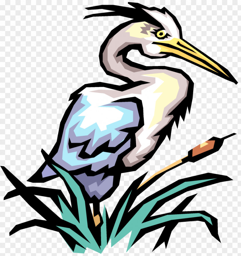 Crane Great Blue Heron Clip Art PNG