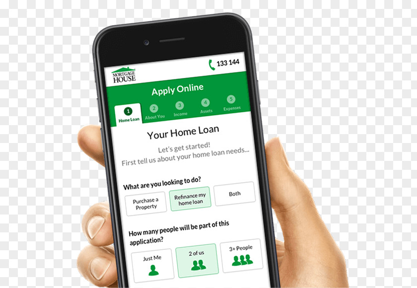 Online Loan Application Feature Phone Mortgage Bank Time Deposit PNG