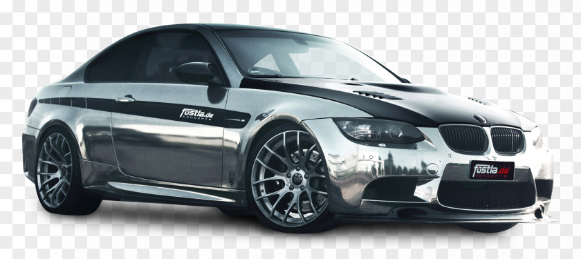 Silver BMW M3 Coupe Car 3 Series (E90) X6 PNG