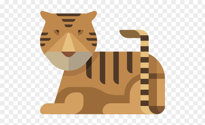 Tiger Whiskers Cat Icon PNG