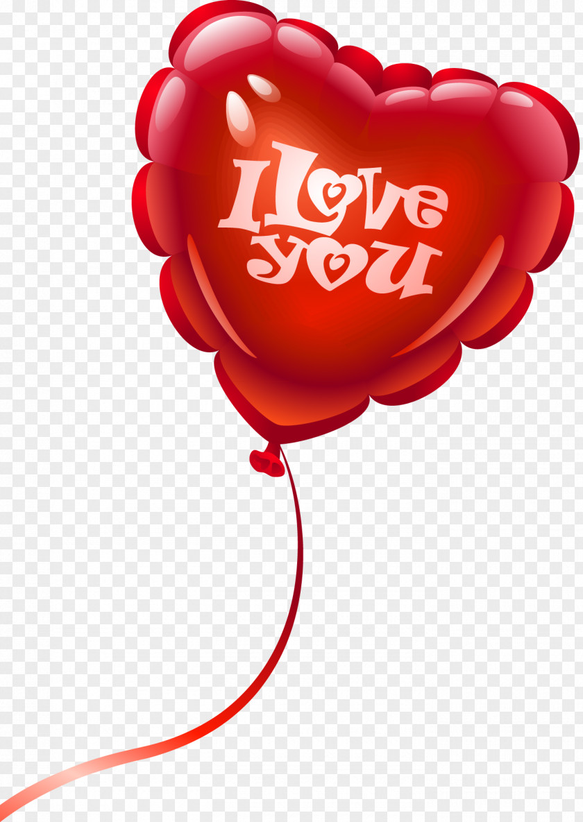 Valentine Heart Balloon Clip Art PNG
