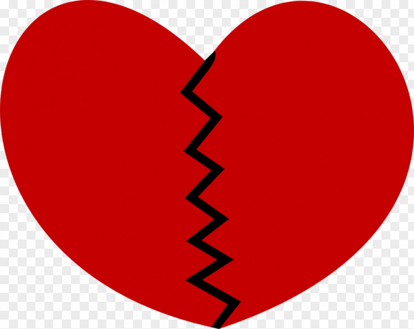 Broken Or Splitted Heart Vector Clip Art Valentine's Day Line M-095 PNG