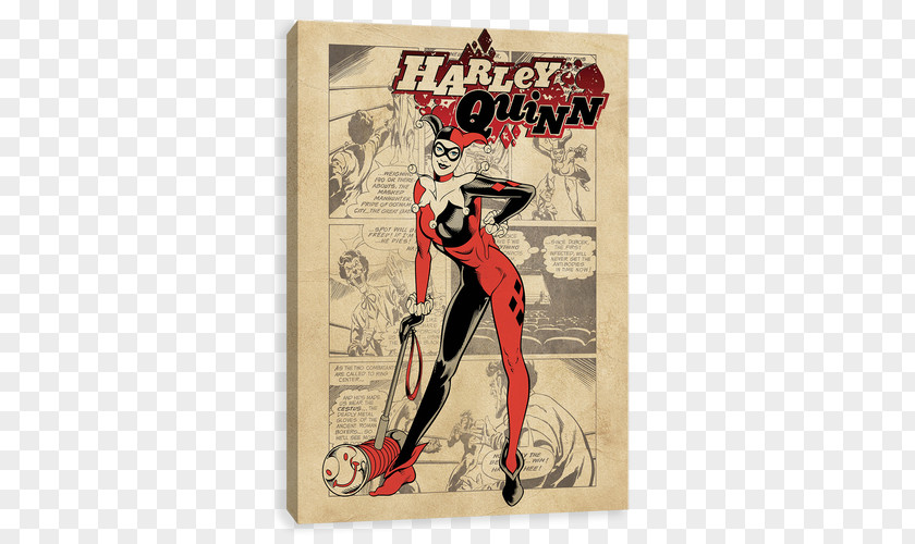 Harley Quinn Batman Joker Comics Poster PNG