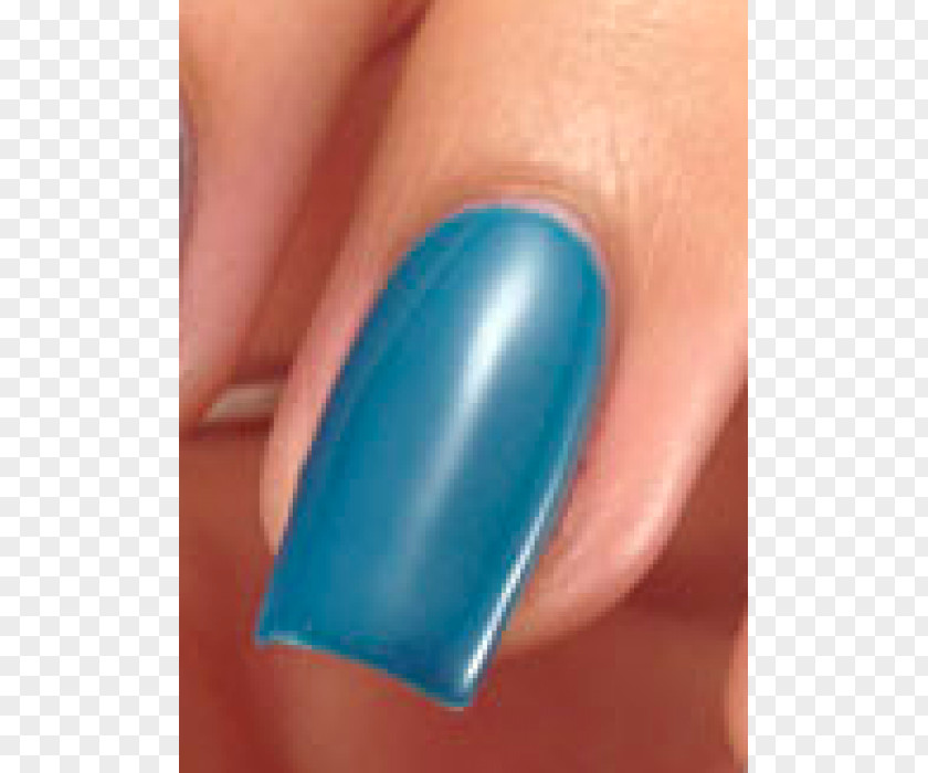 Nail Polish Hand Model Cobalt Blue PNG