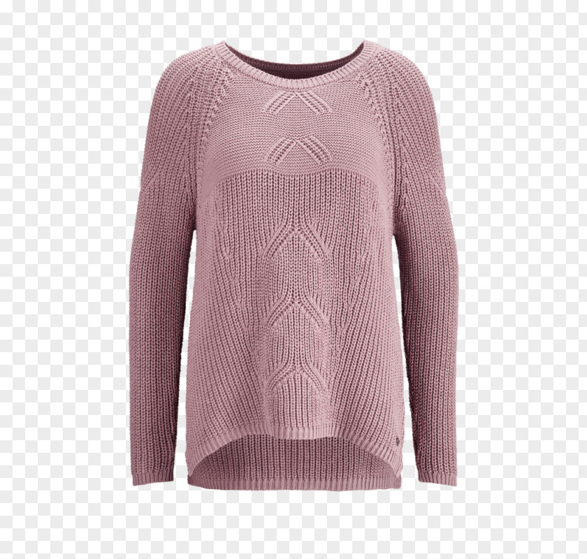 Pullover Sweater Shoulder Pink M Wool PNG