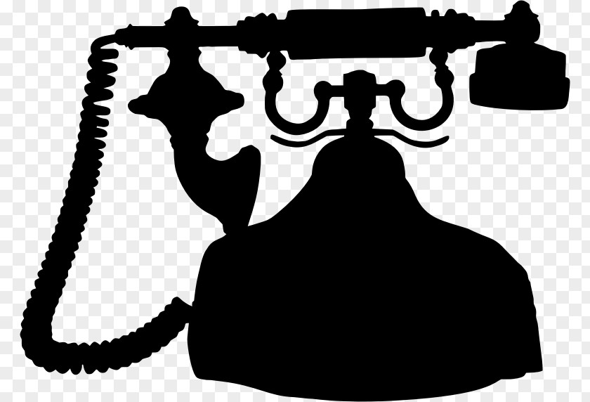 Vintage Style Telephone Clip Art PNG