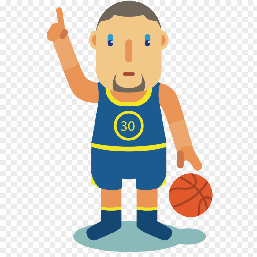 Blue Sportswear Basketball Player Clip Art PNG