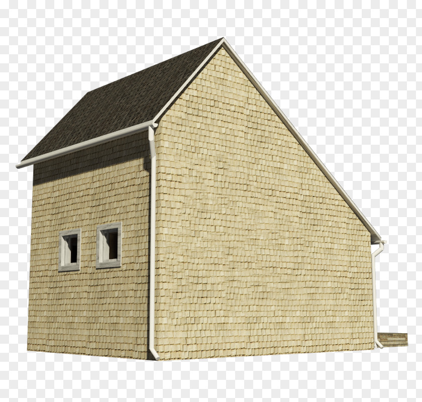 Cottage Saltbox Building House Plan PNG