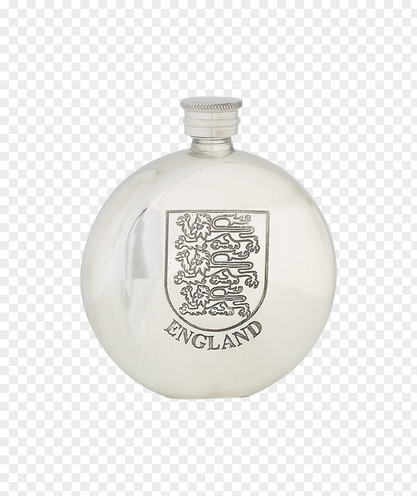 England Three Lions Perfume Glass Bottle Silver PNG
