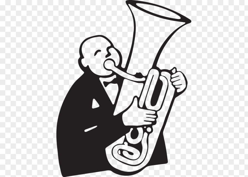 Tuba Clipart Player Drawing Clip Art Cartoon PNG