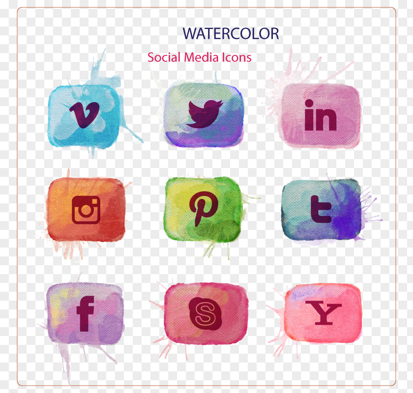 Vector Social Element Media Download Icon PNG