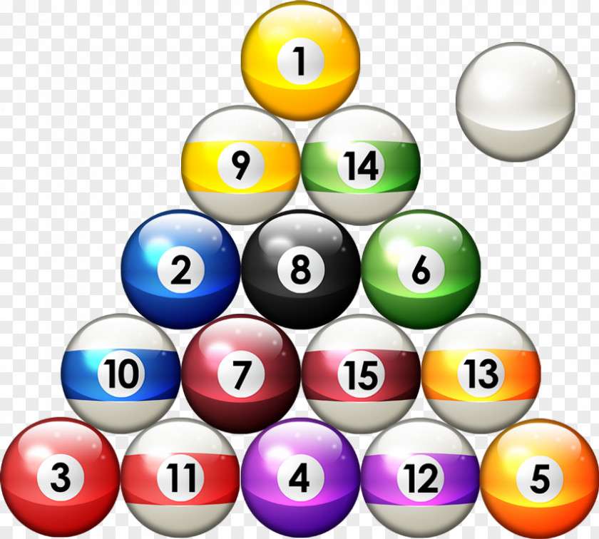 8 Ball Pool Transparent Image Eight-ball Billiard Rack Table PNG