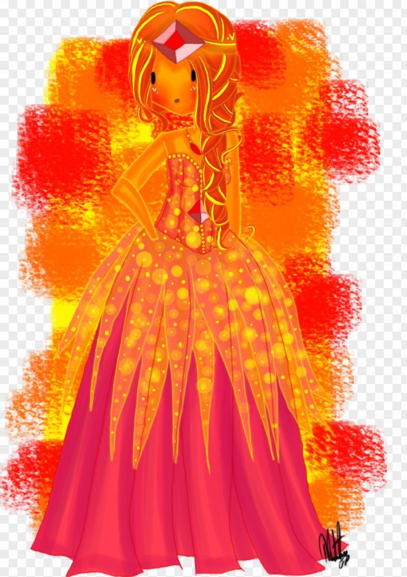 Finn The Human Flame Princess Fire Costume Fashion PNG