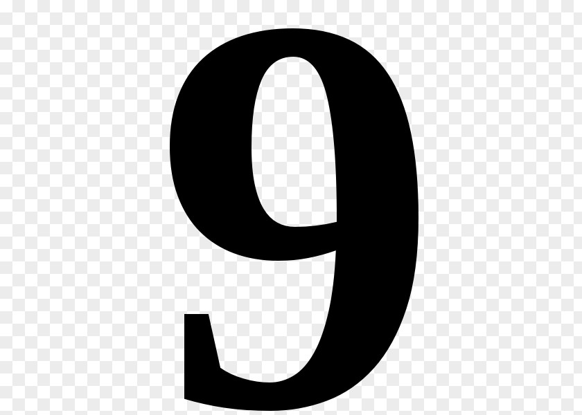 Number 9 Logo Brand Black And White Circle PNG