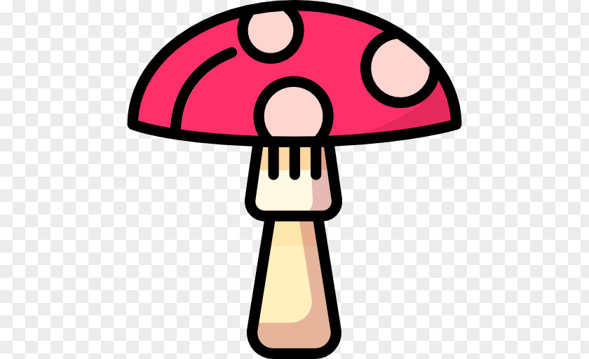 Fungi Line Pink M Clip Art PNG
