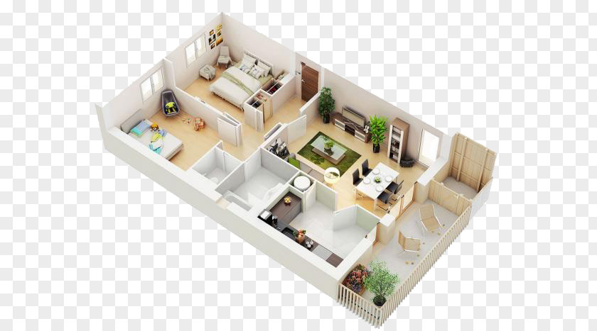 Interior Design Apartment 3D Computer Graphics Floor Plan House PNG