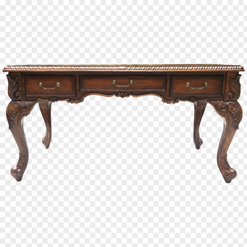 Wood Desk Table Writing Louis Quinze Furniture PNG
