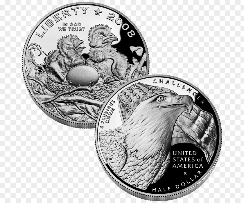 Coin Bald Eagle The American Silver PNG