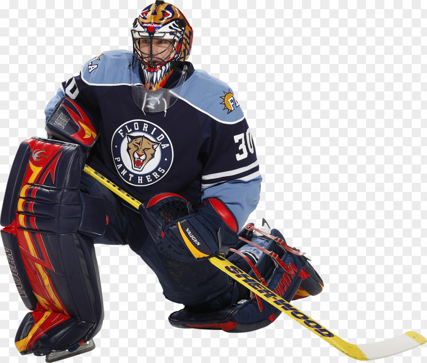 Florida Panther Goaltender Mask Panthers Ice Hockey Protective Pants & Ski Shorts PNG