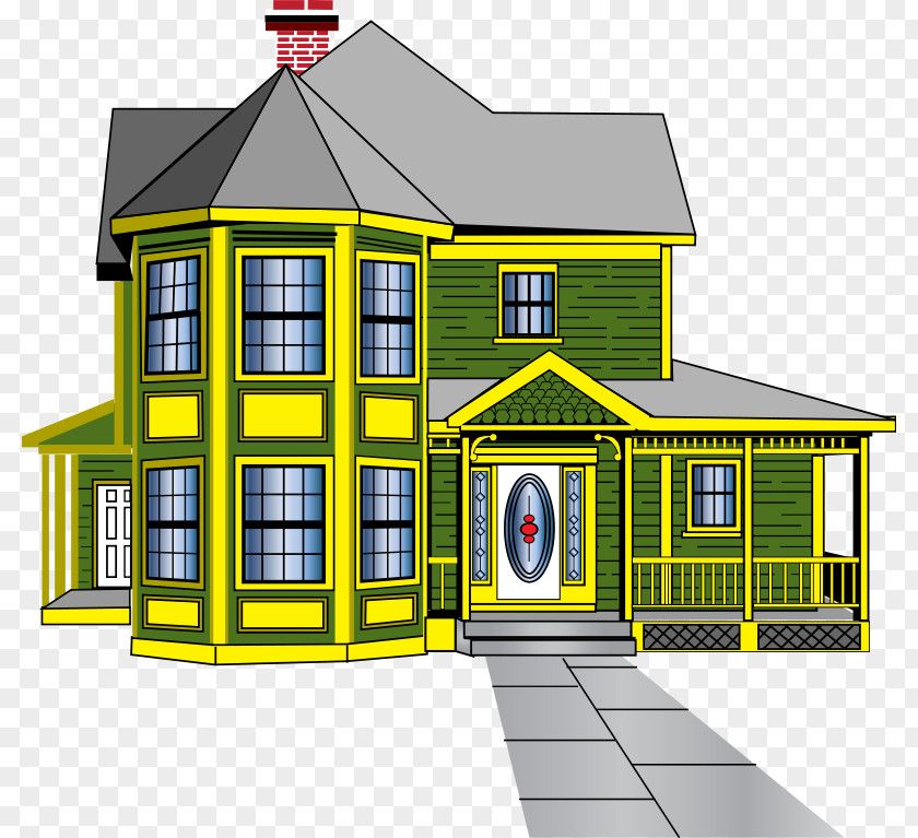 Free Victorian Clipart House Pucca Housing Clip Art PNG