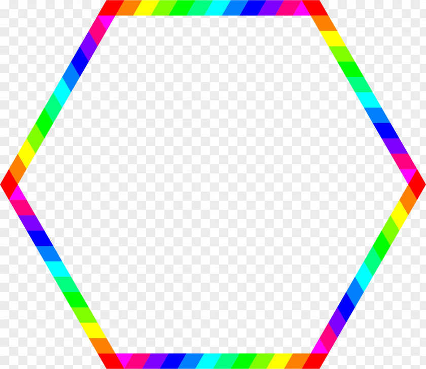 Hexagon Rainbow Clip Art PNG
