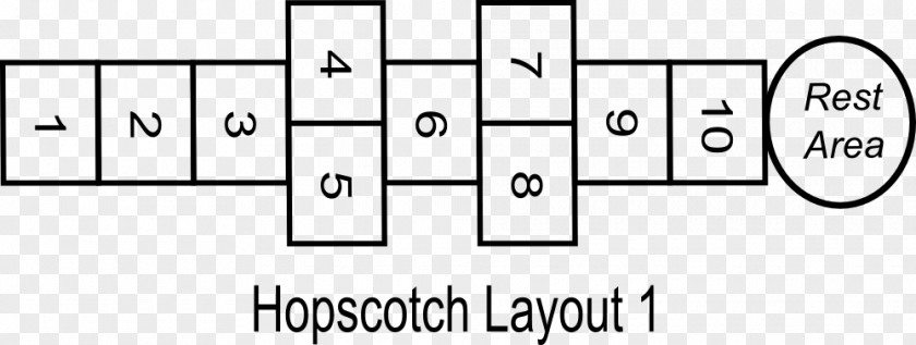 Hopscotch Pythagorean Tiling Tile Game Pattern PNG