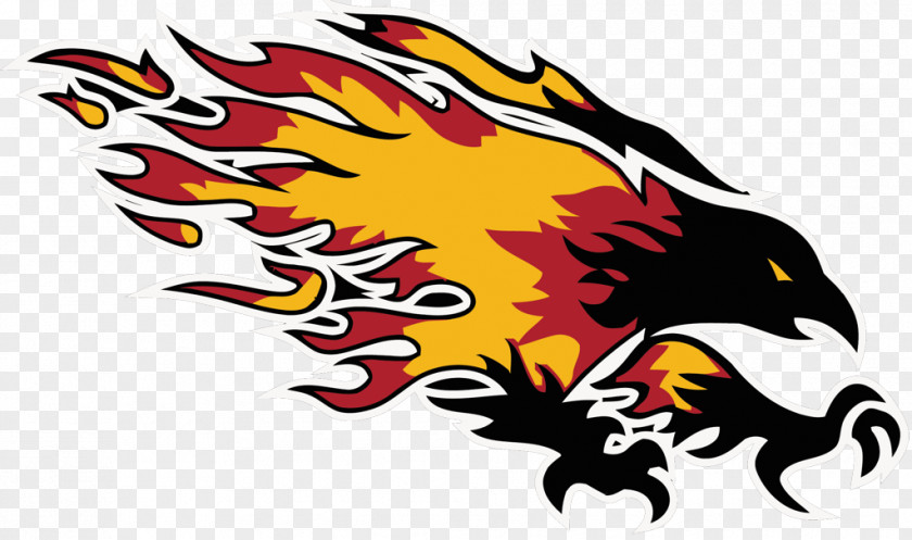 With A Fire Football Chaparral High School Logo Student National Secondary PNG