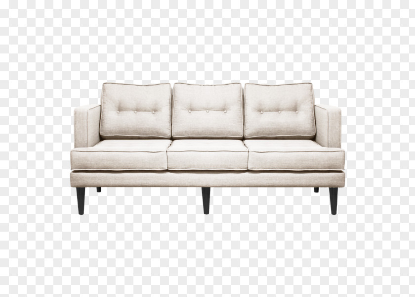 Beige Color Loveseat Couch Furniture Tufting Sofa Bed PNG