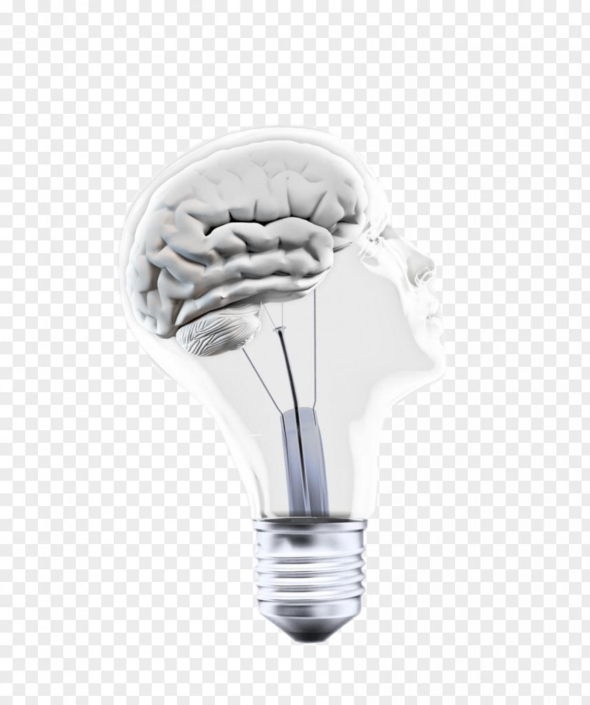 Creative Bulb Brain Incandescent Light Concept Electric PNG