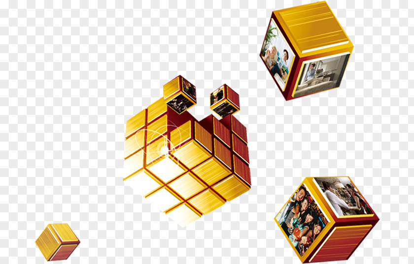 Creative Custom Shape Cube PNG