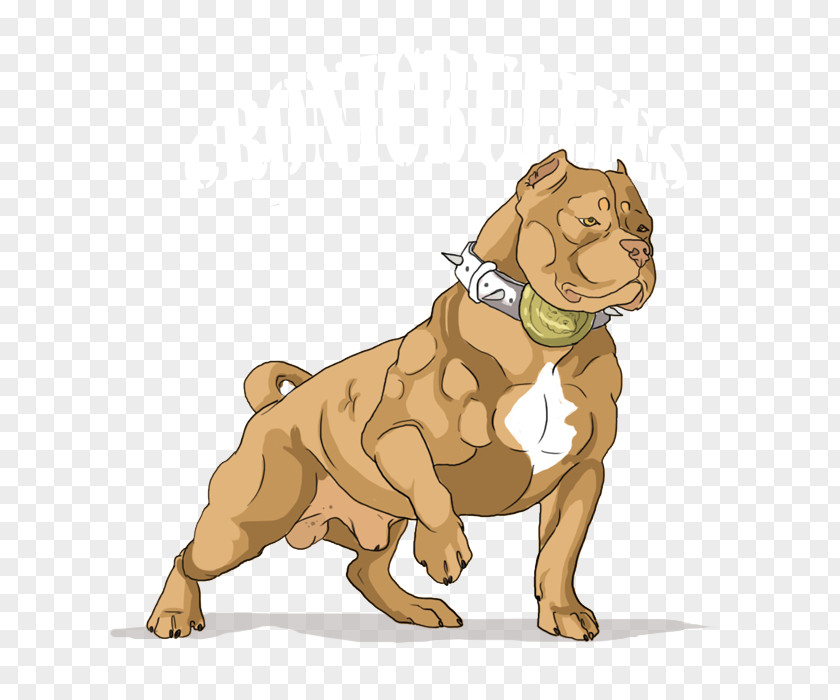 Design American Bully Dog Breed Logo PNG