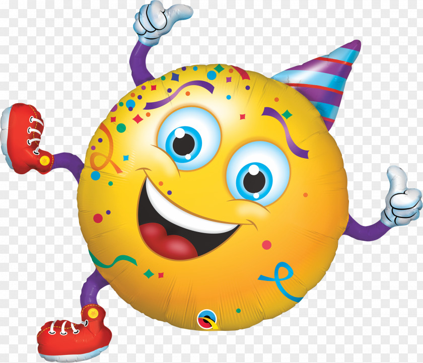 Smiling Baby Milk Smiley Emoticon Balloon Party Hat PNG