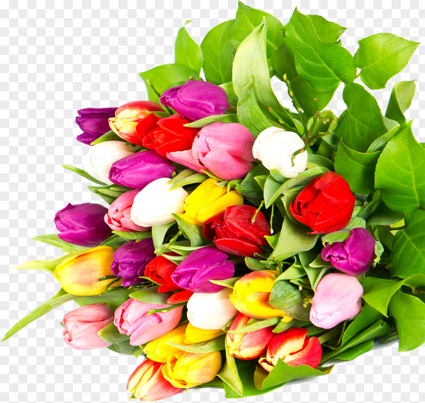Tulip Flower Bouquet Wedding Gift PNG