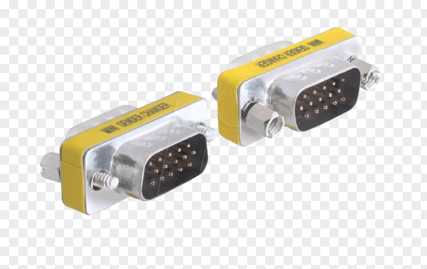 VGA Connector Adapter Electrical Gender Changer Digital Visual Interface PNG