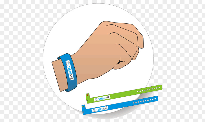 Wrist Brand Thumb Sticker Cable Tie Disposable PNG