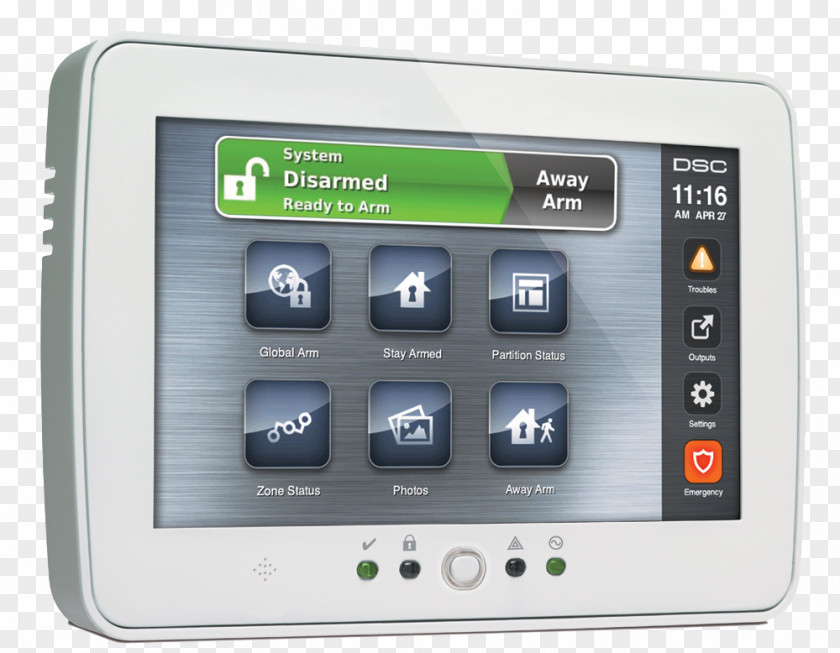 Alarm System ATA Security Systems Inc Alarms & Keypad Touchscreen PNG