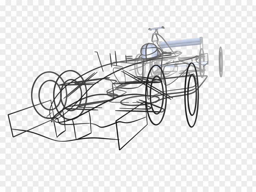 Behance Ribbon Sketch Design Formula One Car 1 PNG
