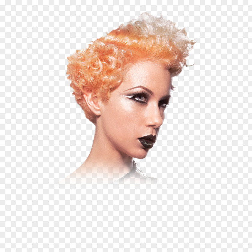 Hair Blond Coloring Long Afro PNG