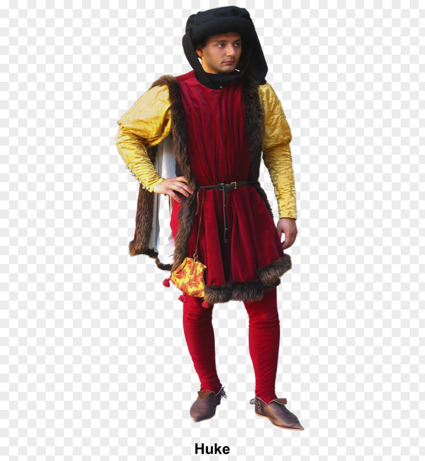 Shaved Undercut Long Hair Man Early Middle Ages English Medieval Clothing Nobility 14th Century PNG