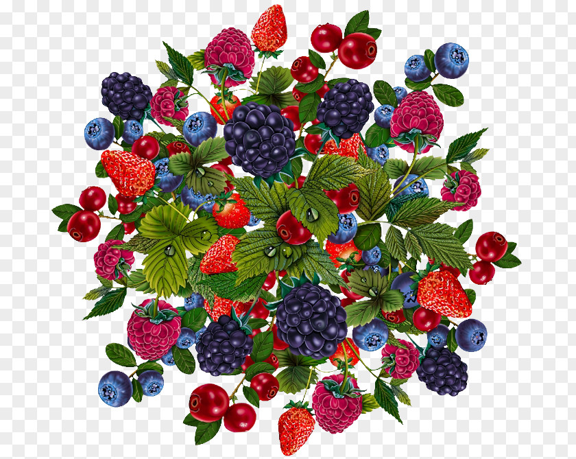 Strawberry Fruit Blueberry Dessert PNG