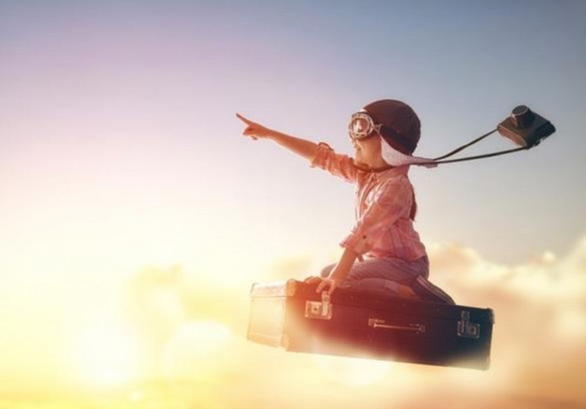 Travel Flight Airplane Child Stock Photography PNG