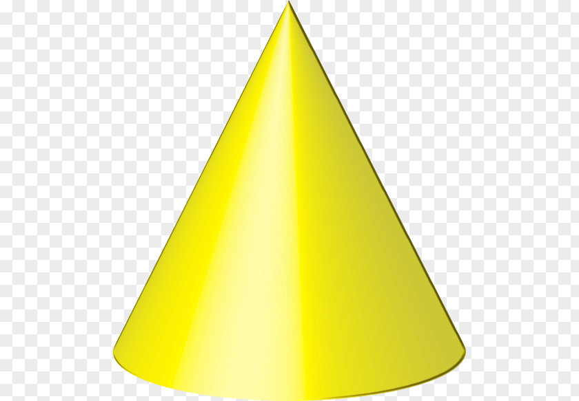 Yellow Cone Background PNG