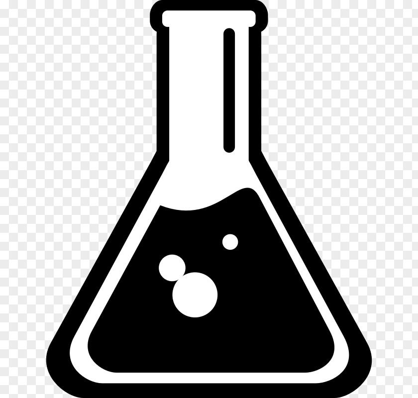 Science Cliparts Black Beaker Chemistry Laboratory Flasks Clip Art PNG