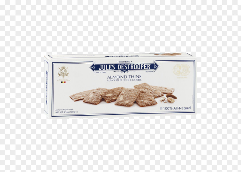 Almond Biscuit Waffle Jules Destrooper Biscuits Butter Cookie PNG