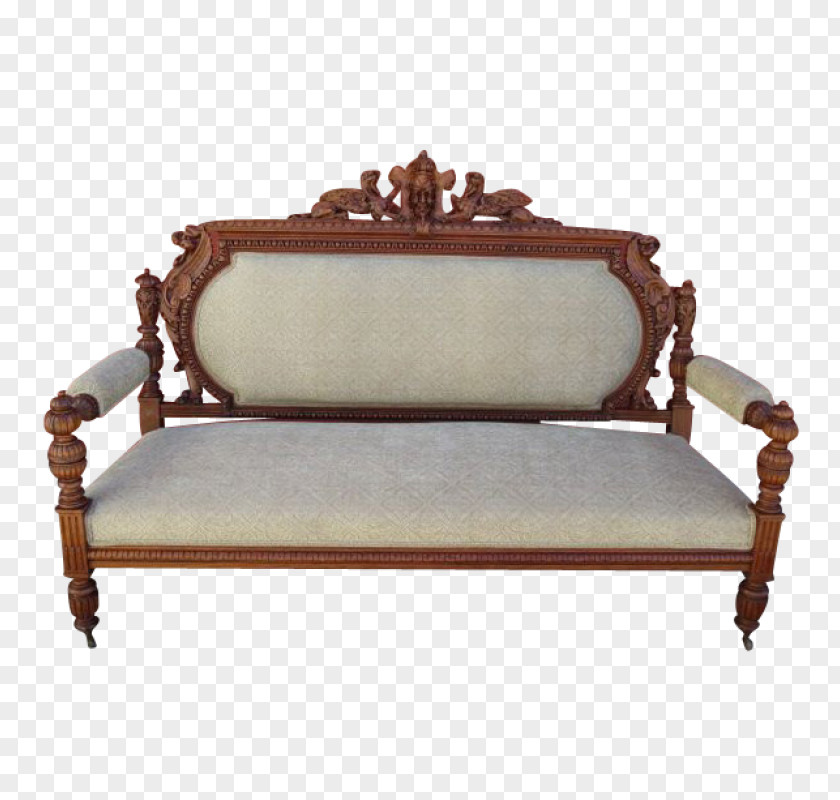 Carved Exquisite Loveseat Table Couch Antique Furniture Bench PNG