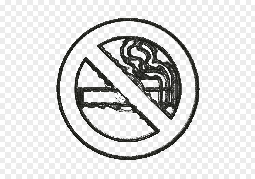 Emblem Blackandwhite Allowed Icon Not Smoking PNG