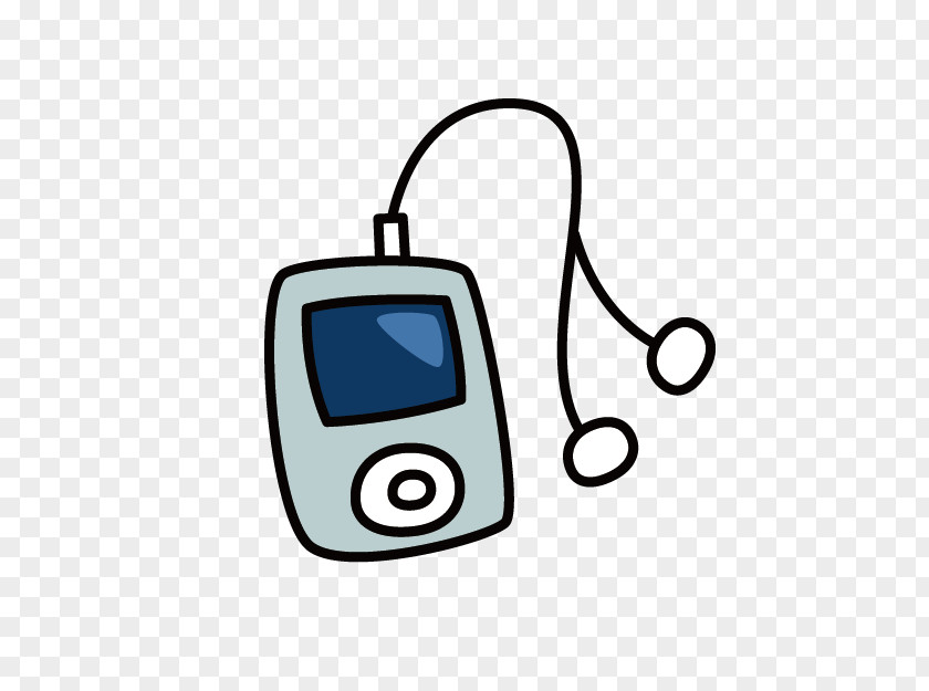 Hand-painted Walkman IPod MP3 Personal Stereo PNG