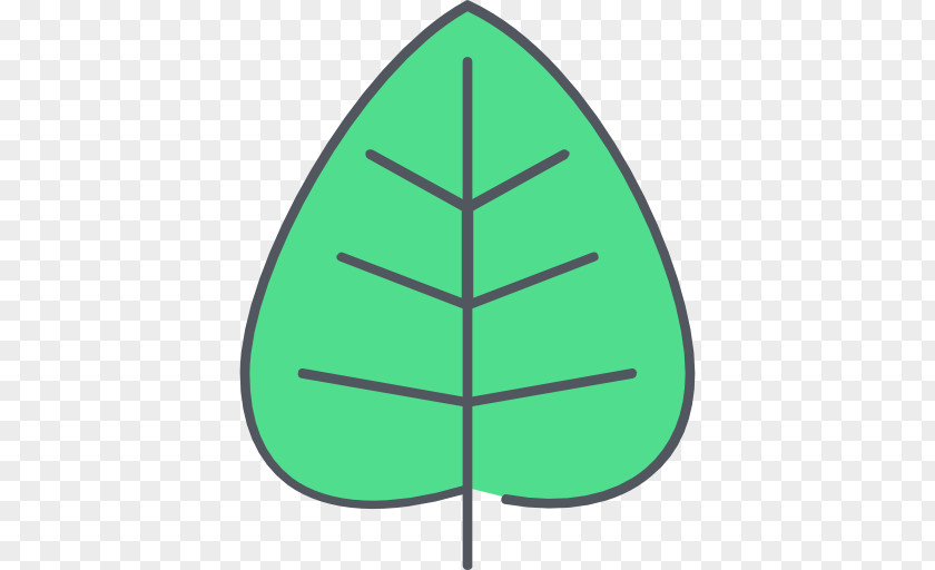 Triangle Line Green Leaf PNG