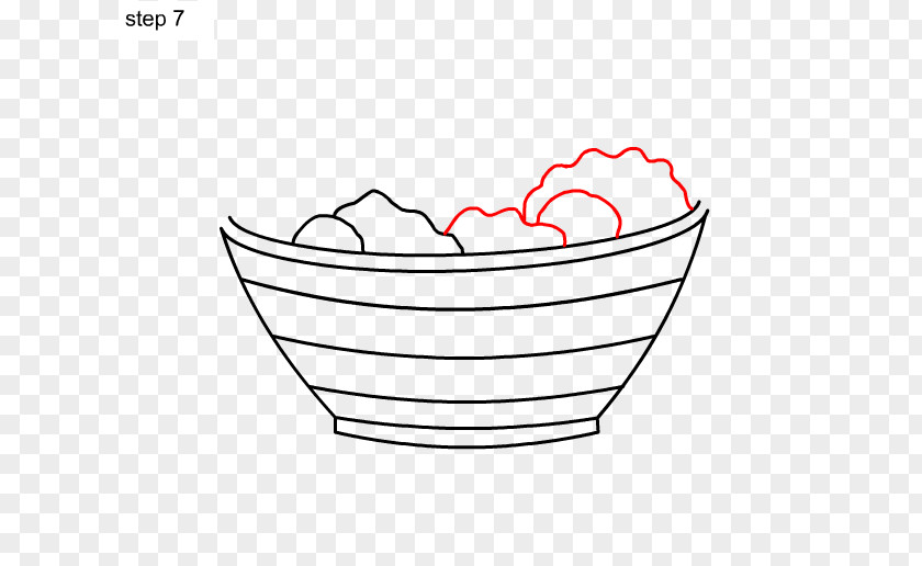 Salad Drawing Fruit Bowl PNG