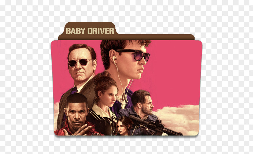 Babel Edgar Wright Ansel Elgort Kevin Spacey Baby Driver Film Poster PNG
